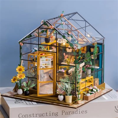 Hongda PC2306 Sunshine Flower House DIY Toy Miniature House Kit For Gifts