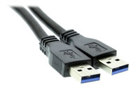 USB 3.0 cable type-A to A Male